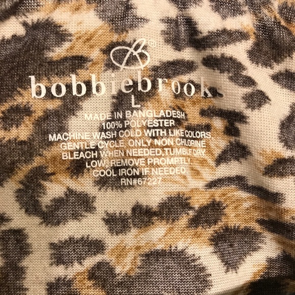 Bobbie Brooks Top Size L Leopard Print - Picture 3 of 7